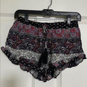 NWOT Meshme | Boho Print Lightweight Shorts | S | waist 13”